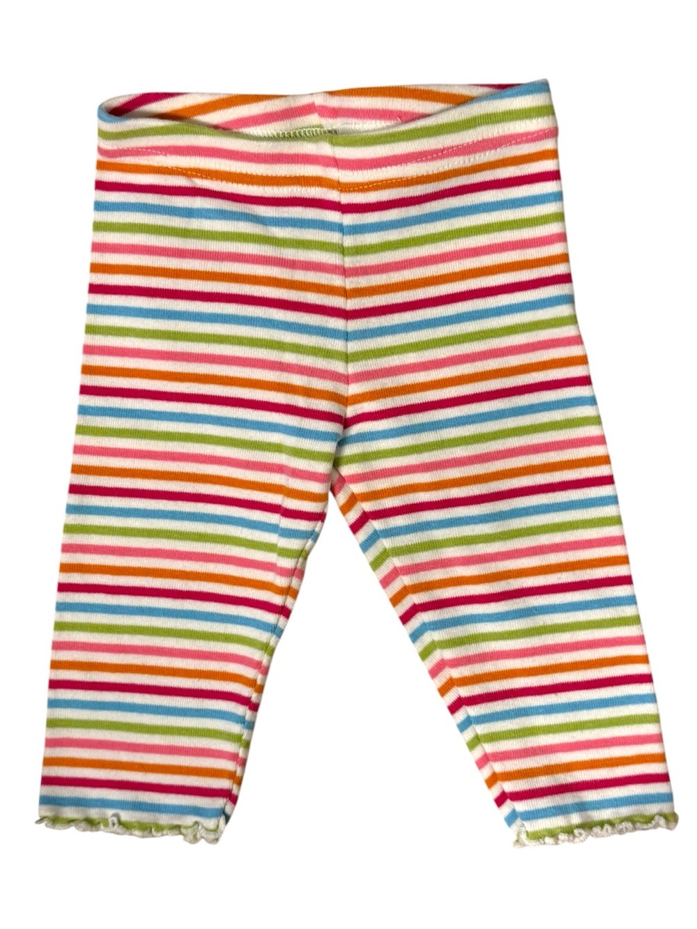 Gymboree Baby Girls 3-6M Multicolor Striped Ruffle Leggings